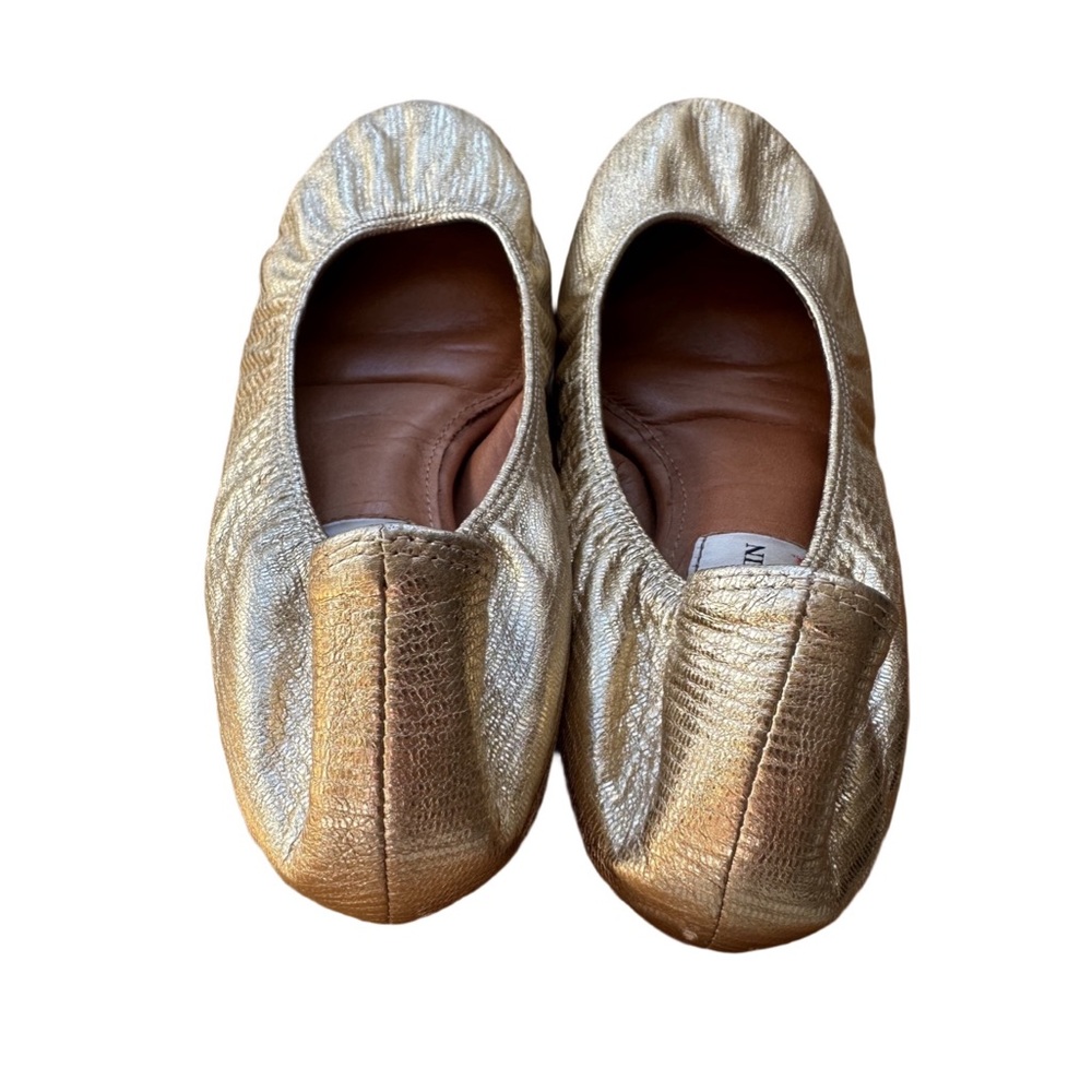 Lanvin Gold Ballet Flats - Picture 3 of 6